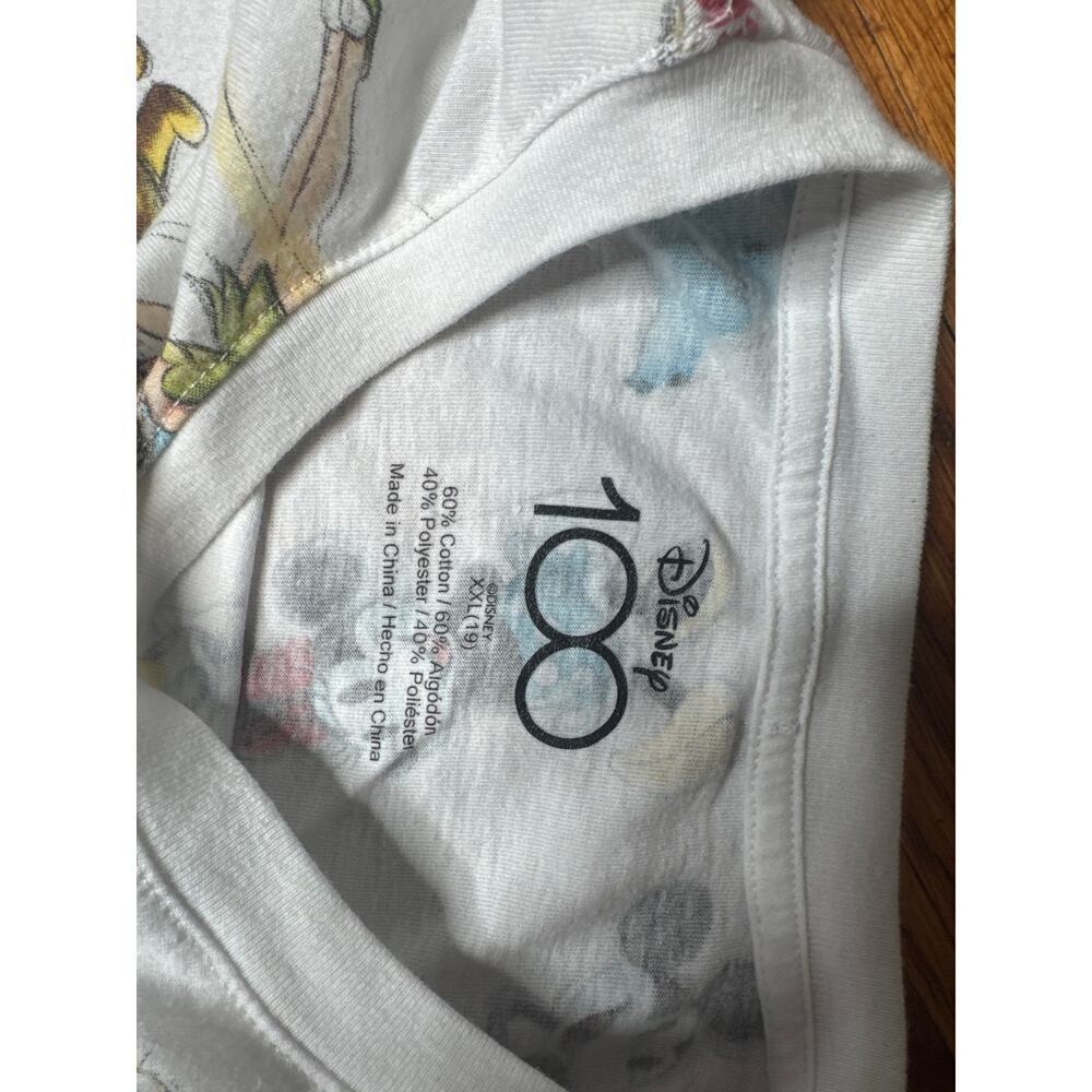 Disney 100 Character Graphic Tee Girls XXL 19 Character Print - Picture 4 of 5
